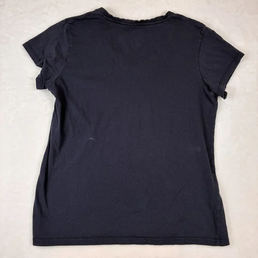 47 Brand STL Cardinals T-shirt Women’s Size Large Navy Blue Baseball V-neck Tee